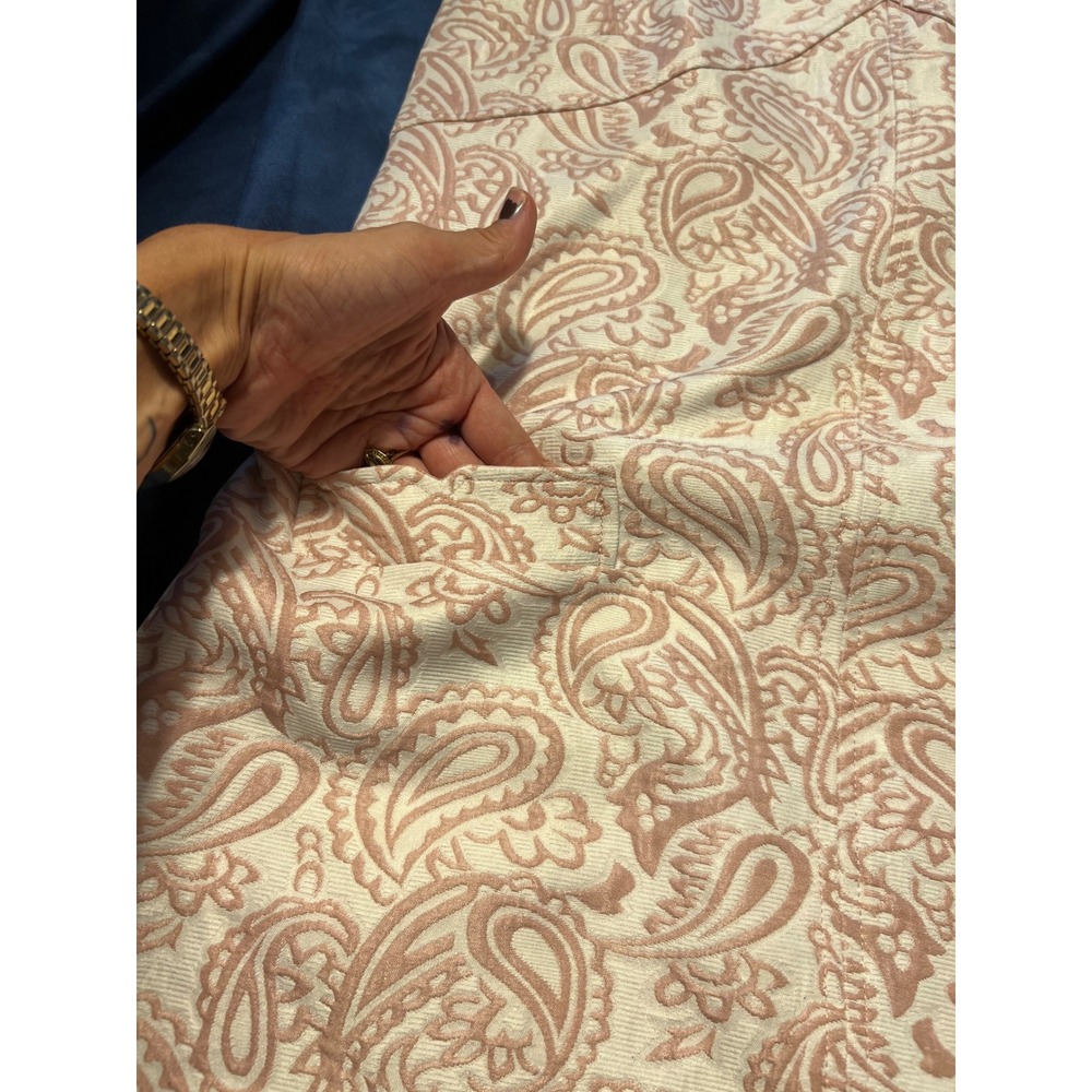 Victoria Beckham for Target Pink Paisley Jacquard Shift Dress XL Pockets - Picture 4 of 10